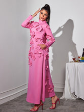 Load image into Gallery viewer, Liluri Long Sleeve Flower Maxi Dress
