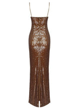 Load image into Gallery viewer, Lorelei Brown Sequin Dress
