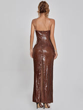 Load image into Gallery viewer, Lorelei Brown Sequin Dress

