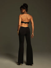 Load image into Gallery viewer, Mackie Halternck Flower Cutout Jumpsuit
