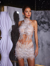 Load image into Gallery viewer, Makai Pearl Sequin Mesh Dress

