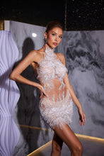 Load image into Gallery viewer, Makai Pearl Sequin Mesh Dress
