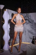 Load image into Gallery viewer, Makai Pearl Sequin Mesh Dress
