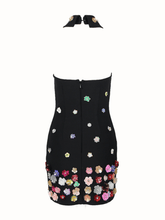 Load image into Gallery viewer, Makari Flower Collar Bandage Dress
