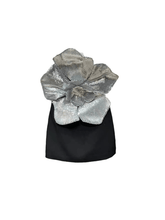 Load image into Gallery viewer, Manik Flower Sequin Mini Dress In Black
