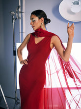 Load image into Gallery viewer, Manju Flower Mesh Maxi Dress
