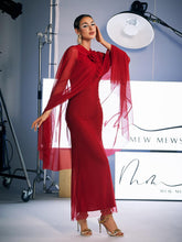 Load image into Gallery viewer, Manju Flower Mesh Maxi Dress

