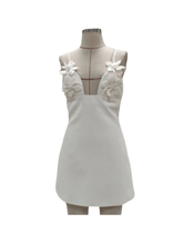 Load image into Gallery viewer, Marjani Spaghetti Flower Mini Dress

