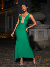 Load image into Gallery viewer, Merryn Plunge Bandage Maxi Dress
