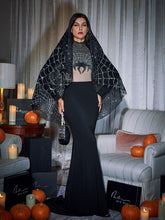 Load image into Gallery viewer, Mikki Long Sleeve Sequin Cobweb Maxi Dress
