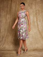 Load image into Gallery viewer, Nael Sleeveless Flower Embroidered Midi Dress
