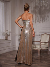 Load image into Gallery viewer, Naja Strapless Flower Maxi Dress

