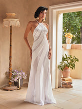 Load image into Gallery viewer, Narwani Halterneck Satin Maxi Dress
