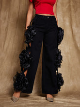 Load image into Gallery viewer, Nathan Flower Hollow Jeans
