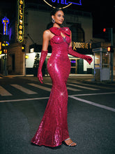 Load image into Gallery viewer, Nikkol Bow Embellished Maxi Dress
