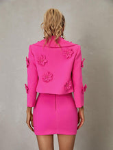 Load image into Gallery viewer, Nylah Flower Blazer Skirt Set
