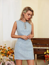Load image into Gallery viewer, Oberon Sequin Vest Dress
