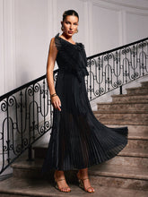 Load image into Gallery viewer, Olwen Spaghetti Bow Flower Ruched Dress
