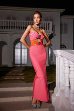 Load image into Gallery viewer, Oriole Crystal Cutout Bandage Dress
