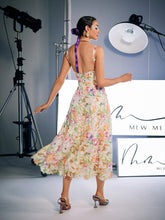 Load image into Gallery viewer, Ornan Floral Embroidered Midi Dress
