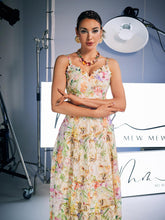 Load image into Gallery viewer, Ornan Floral Embroidered Midi Dress
