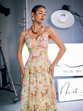Load image into Gallery viewer, Ornan Floral Embroidered Midi Dress
