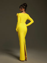 Load image into Gallery viewer, Pallavi Flower Bandage Maxi Dress
