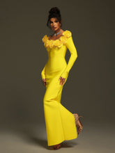 Load image into Gallery viewer, Pallavi Flower Bandage Maxi Dress
