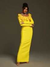 Load image into Gallery viewer, Pallavi Flower Bandage Maxi Dress
