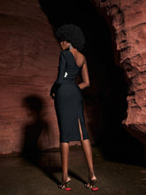 Load image into Gallery viewer, Patsy Flower Pearl Cutout Bandage Dress
