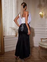 Load image into Gallery viewer, Pierre One Shoulder Flower Patchwork Dress
