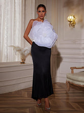 Load image into Gallery viewer, Pierre One Shoulder Flower Patchwork Dress
