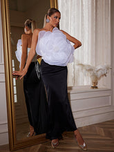 Load image into Gallery viewer, Pierre One Shoulder Flower Patchwork Dress
