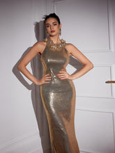 Load image into Gallery viewer, Ravi Sleeveless Flower Sequin Dress
