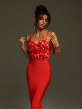 Load image into Gallery viewer, Revonda Spaghetti Flower Top
