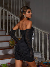 Load image into Gallery viewer, Romeo Flower Cutout Mini Bandage Dress
