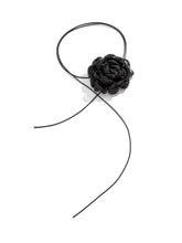 Load image into Gallery viewer, Rosie Black Flower Mesh Choker
