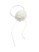 Load image into Gallery viewer, Rosie White Flower Mesh Choker
