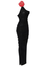 Load image into Gallery viewer, Ruby Halterneck Mesh Maxi Dress
