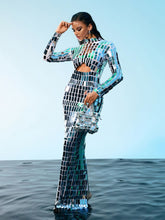 Load image into Gallery viewer, Rumi Acrylic Embellished Cutout Maxi Dress
