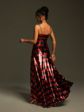 Load image into Gallery viewer, Rupali Spaghetti Stripe Sequin Maxi Dress
