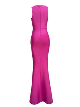 Load image into Gallery viewer, Sadira Bandage Maxi Dress In Hot Pink
