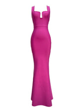 Load image into Gallery viewer, Sadira Bandage Maxi Dress In Hot Pink

