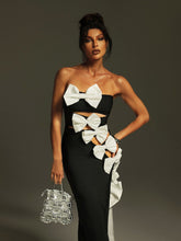 Load image into Gallery viewer, Santos Strapless Bow Cutout Bandage Dress
