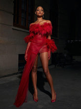 Load image into Gallery viewer, Satine Spaghetti Tulle Maxi Dress With Gloves
