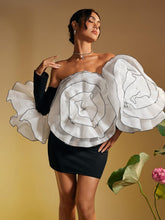 Load image into Gallery viewer, Selasi Off Shoulder Flower Mini Dress
