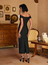 Load image into Gallery viewer, Shegar Off Sleeve Flower Bandage Mini Dress
