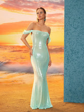 Load image into Gallery viewer, Shiori Off Shoulder Sequin Maxi Dress
