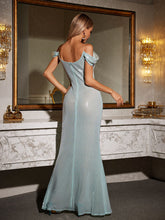 Load image into Gallery viewer, Shiori Off Shoulder Sequin Maxi Dress
