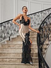 Load image into Gallery viewer, Simran Floral Lace Asymmetric Bandage Dress
